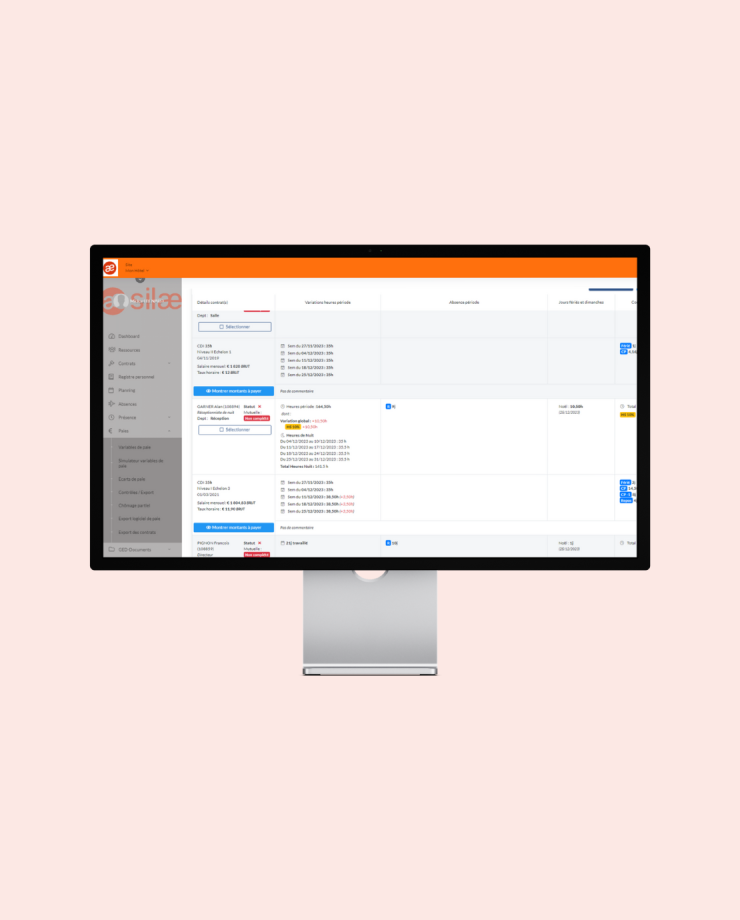 Préparation paie - Silae RH Suite